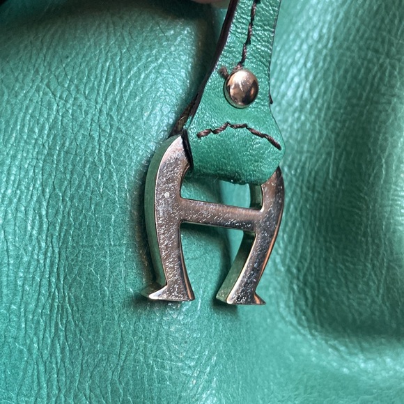 💚ETIENNE AIGNER💚Vintage Large Green Shoulder Bag/Scarf Included/EUC - Picture 3 of 13